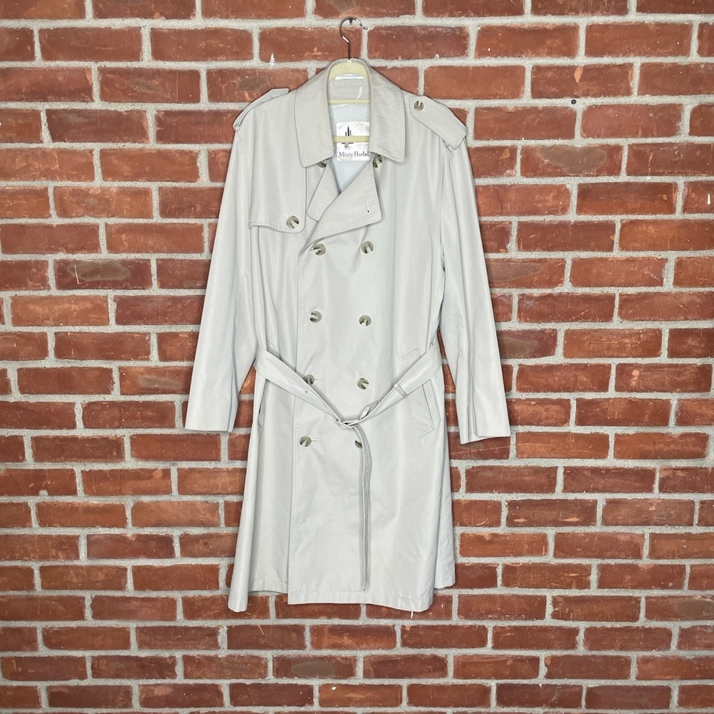 Vintage midi oversized trench coat